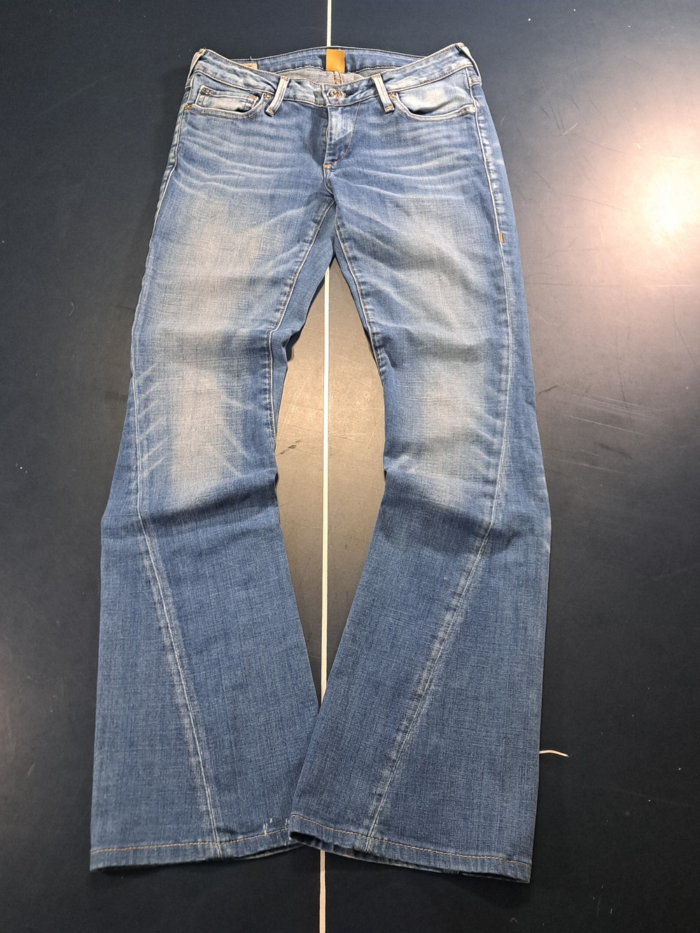 True Religion Men's Light Blue Bootcut Jeans